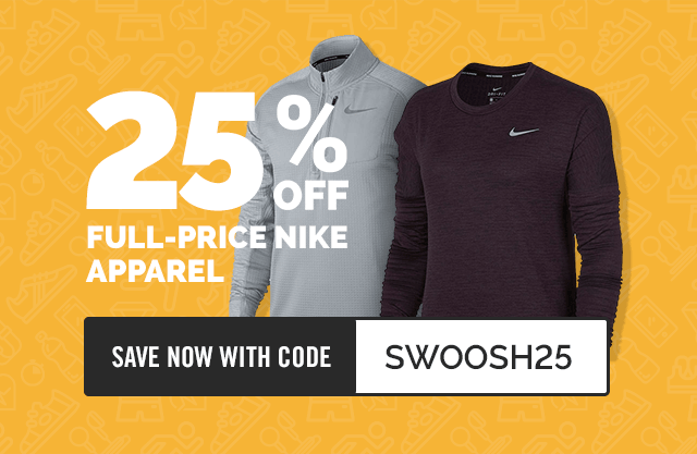 Give the people what they want: MORE #NIKE #DEALS!! Right now get 25% off full price #Nike apparel when you shop online with code SWOOSH25: ow.ly/uHsR30h2hUl #nikesale #nikegifts 
*online-only; some exclusions may apply