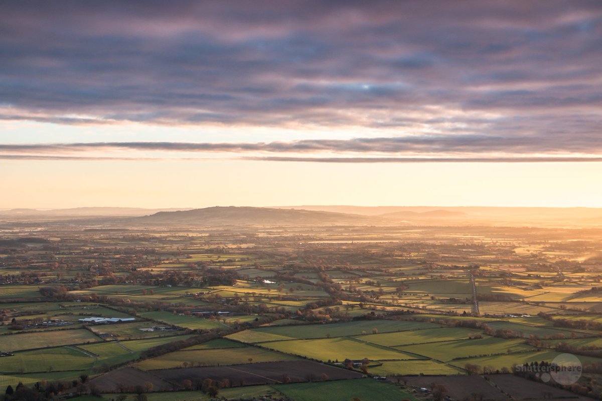 Bredon Hill and the #Worcestershire countryside at sunrise