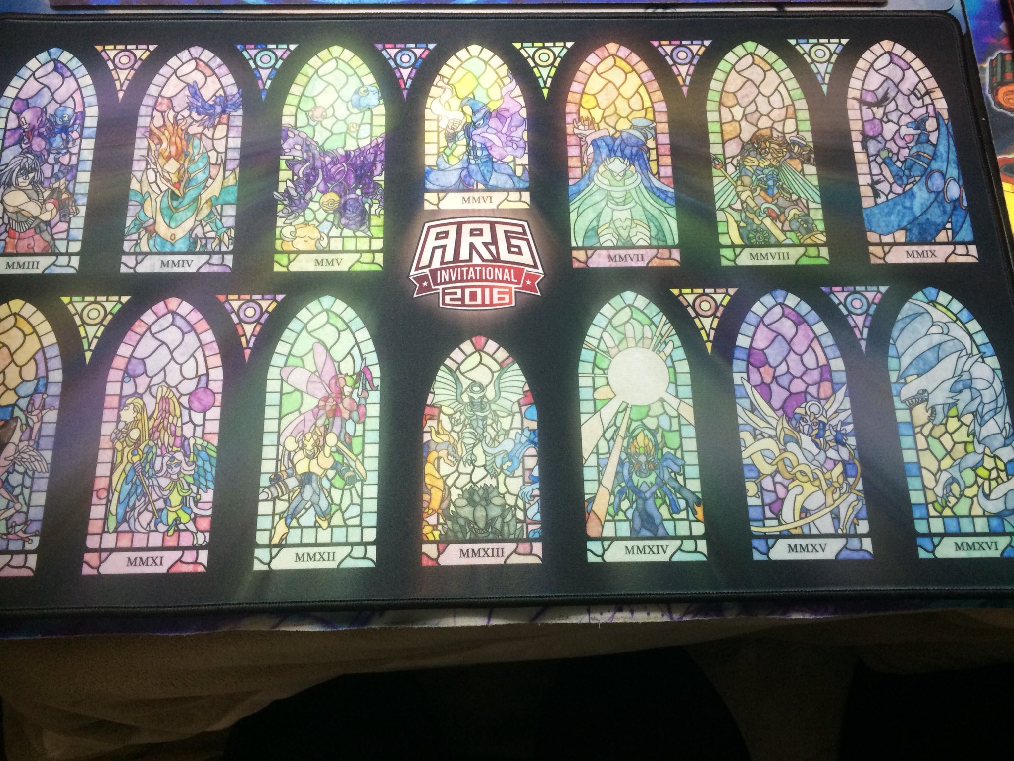 遊戯王　海外　プレイマット　ARG2016 ステンドグラス 遊戯王 プレイマットARG 2016