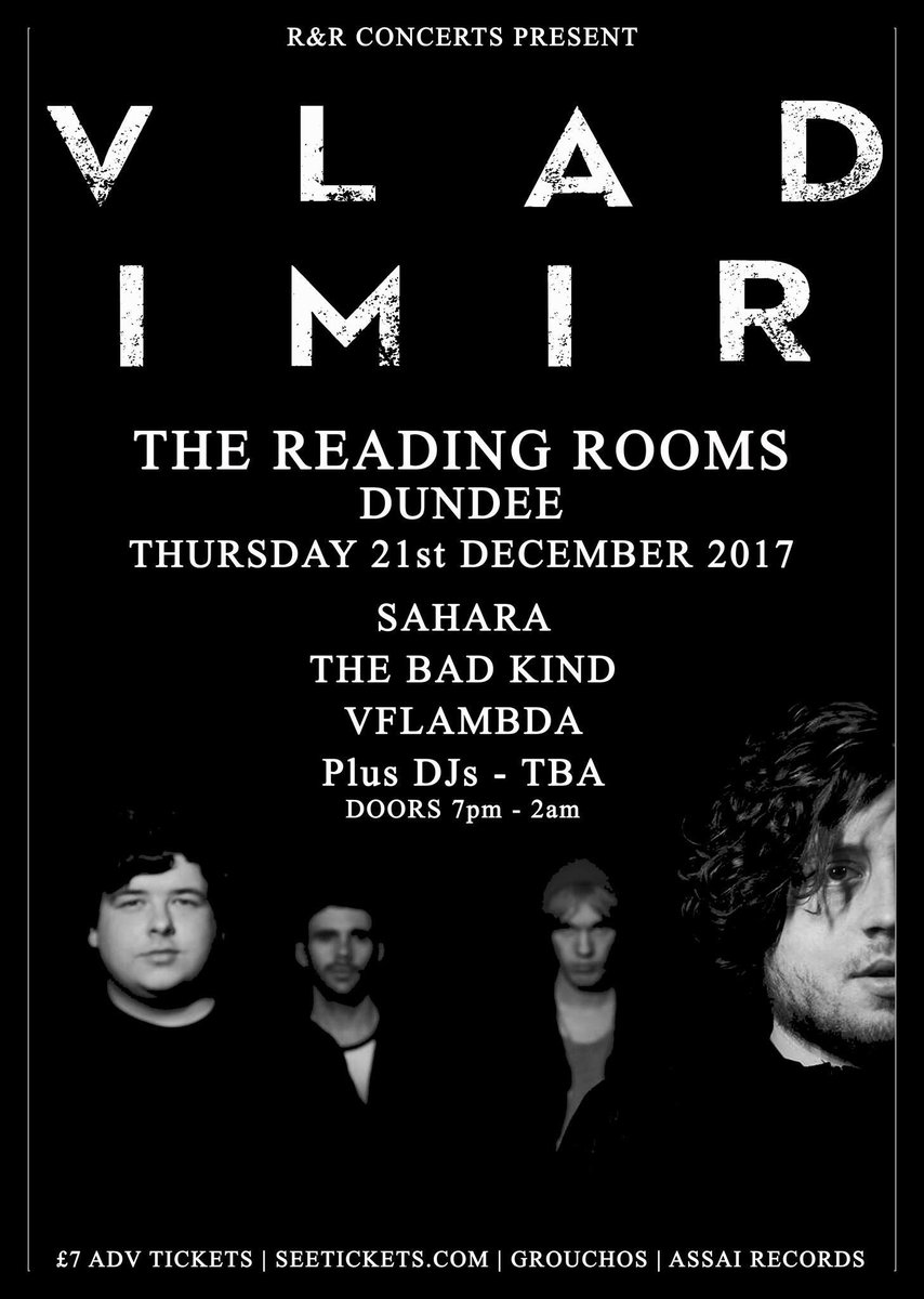 Oi oi not long to go now troops! <a href="/VLADIMIRdundee/">VLADIMIR</a> <a href="/saharatheband/">sahara</a> tickets available!