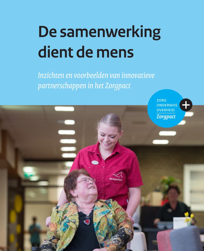 Een boekje vol kansen uitgereikt op #lwd2017 'De samenwerking dient de mens': inzichten en voorbeelden van innovatieve
partnerschappen in het #zorgpact bit.ly/2AB1Grx  #samenwerking #innovatie #oplossingen #zorg #welzijn #onderwijs #zorgprofessional #werkgevers #praktijk