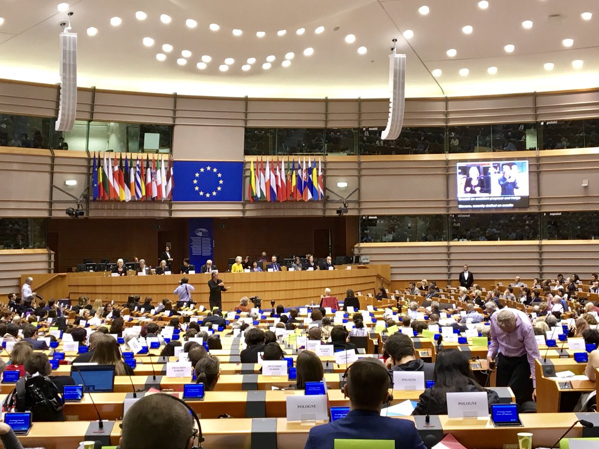 AutismEurope's tweet photo. MEP @MarianHarkin, President of the EU Disability Intergroup: A top priority is the implementation of the UNCRPD. Today we are making a call to Ireland from this Parliament to ratify the Convention and to implement it properly. #EPdisability #WeAreEUCitizens #autiam https://t.co/bibGYyD7QE