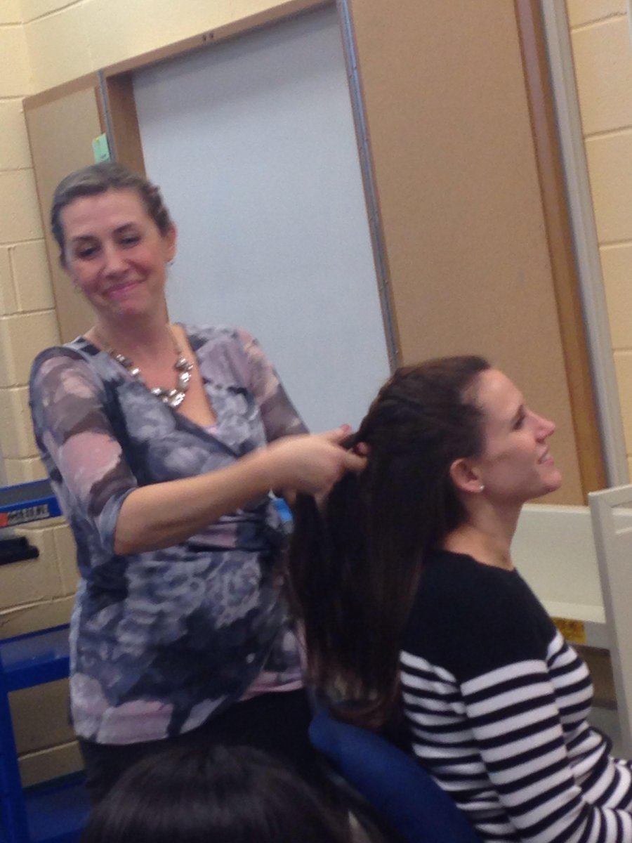 BTEAOnline's tweet photo. More feedback from the #btea #teacherclinic: "I know these photos are blurry (taken by a student), but the braiding clinic with Mel was AWESOME!! We all had a great time." https://t.co/1lPxFV2kA8