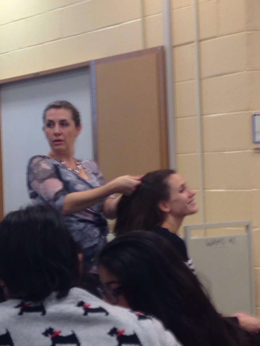 BTEAOnline's tweet photo. More feedback from the #btea #teacherclinic: "I know these photos are blurry (taken by a student), but the braiding clinic with Mel was AWESOME!! We all had a great time." https://t.co/1lPxFV2kA8