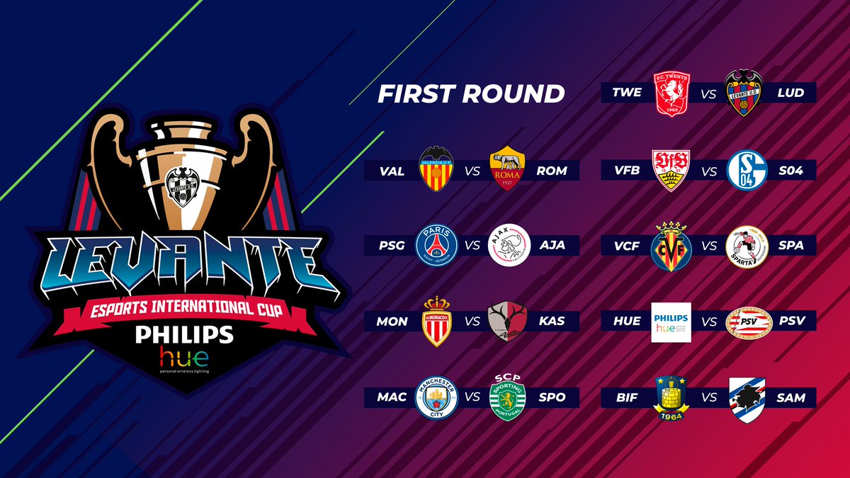 These are the matches of the first round of the #LUDeSportsCUP by @PhilipsLightES!! The matches will be played next December 9 in our stadium!!

Estos son los enfrentamientos de la primera ronda del #LUDeSportsCUP!! Los partidos se disputarán el 9 de diciembre en nuestro estadio!