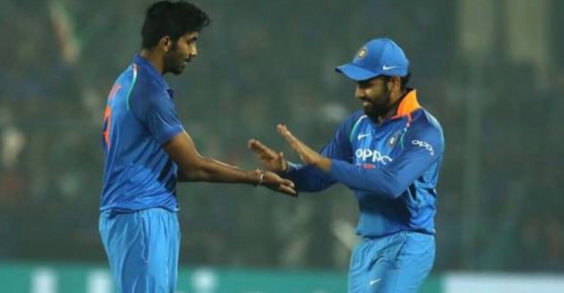 Rohit Sharma (@imro45) on Twitter photo Blue is your colour mate, you know what I mean 😉 have a great birthday <a href="/Jaspritbumrah93/">Jasprit Bumrah</a> Blue is your colour mate, you know what I mean 😉 have a great birthday <a href="/Jaspritbumrah93/">Jasprit Bumrah</a>