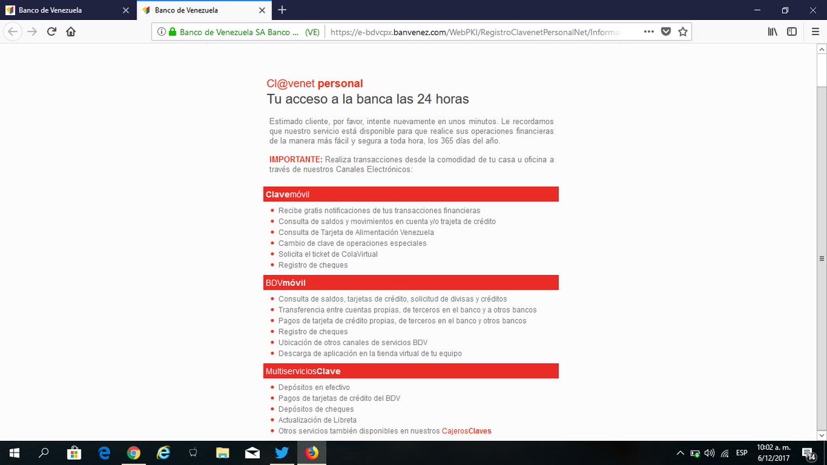 Siemprevictoria's tweet photo. Hoy nuevamente NO SE PUEDE USAR SERVICIO @BcodeVenezuela @SUDEASEGOficial @SudebanInforma .Esta es pantalla q sale cuando tratas de ingresar https://t.co/2IUdbDqniT