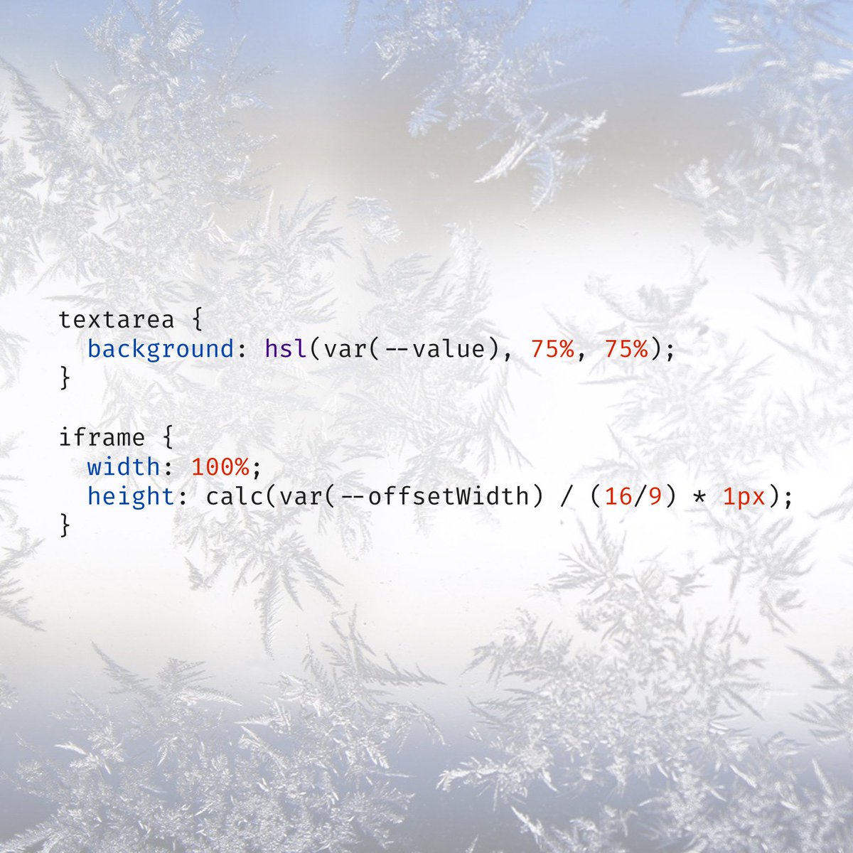 innovati's tweet image. Day 6/25 🌟 Expose properties of DOM nodes via CSS variables with Varius to style based on an elements own width, height, characters, children, and scroll position!

- plugin: github.com/tomhodgins/var…
- demo: codepen.io/tomhodgins/pen…

#merryCSSmas #cssvariables #reactive #css #rwd