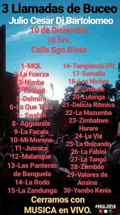 DamiLaforia's tweet photo. NO! a la CENSURA  de las expresiones culturales y movimientos sociales por BUROCRACIA y POLITICA.

¡Seguimos pa lante!

Pd : Soy un candombero,me llevo mi tambor..voy para el Buceo. ( Meneito) https://t.co/22IJDDusGH