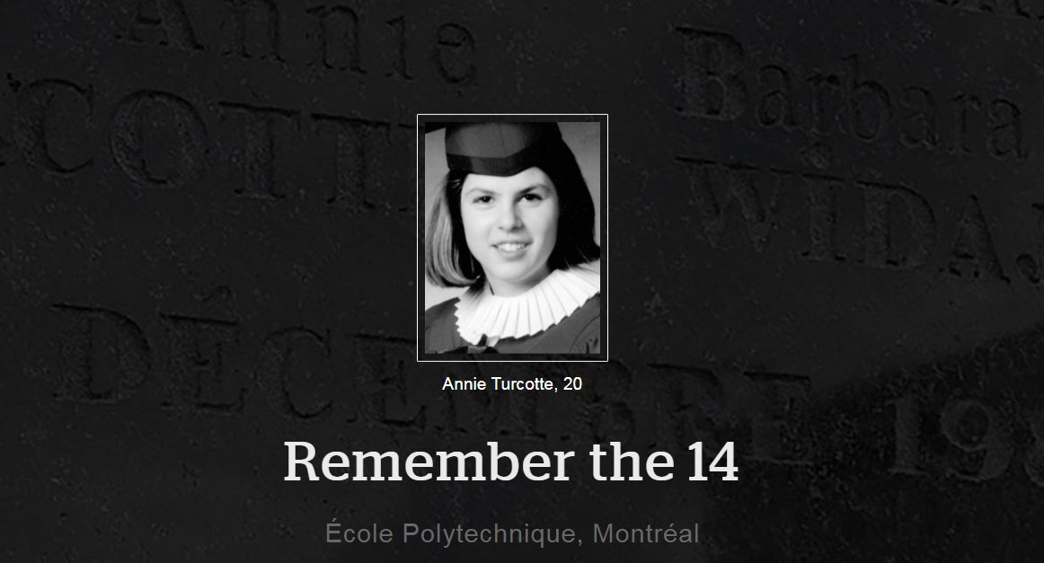 On #December6, 1989, the country was forever changed. | <a href="/CBCNews/">CBC News</a> cbc.ca/montreal/featu…