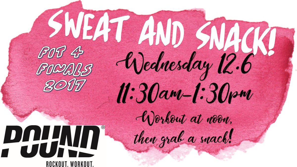 Mercer_ATL's tweet photo. Come see us today in the MAC! #pound #stressrelief #merceratlanta https://t.co/ooZBa0aDt3
