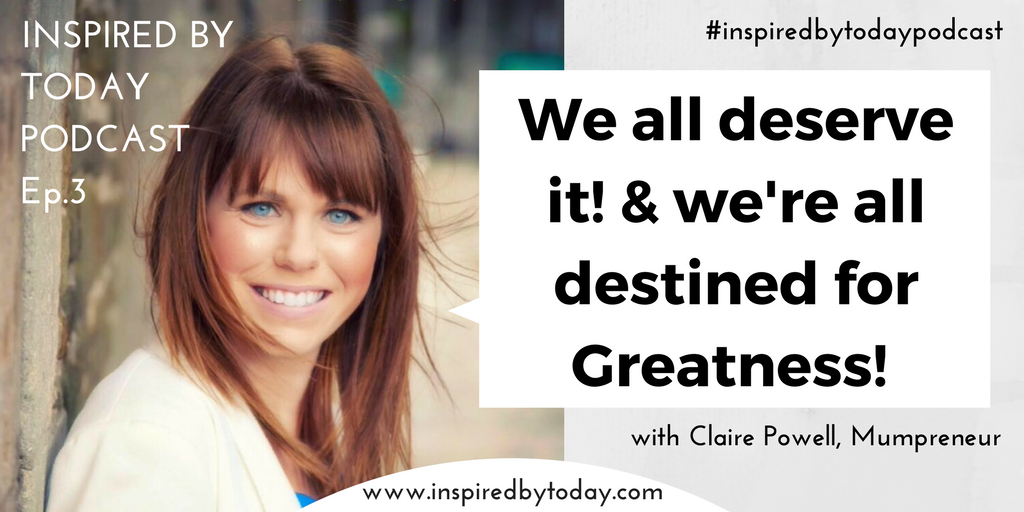 Inspiredbytoday's tweet photo. In Ep.3 // Claire shares her experiences of being a working mum and we discuss ways to gain some balance between your business &amp; family life. ♥

Listen @ https://t.co/1duUNlzSNn https://t.co/YFy5NOagux