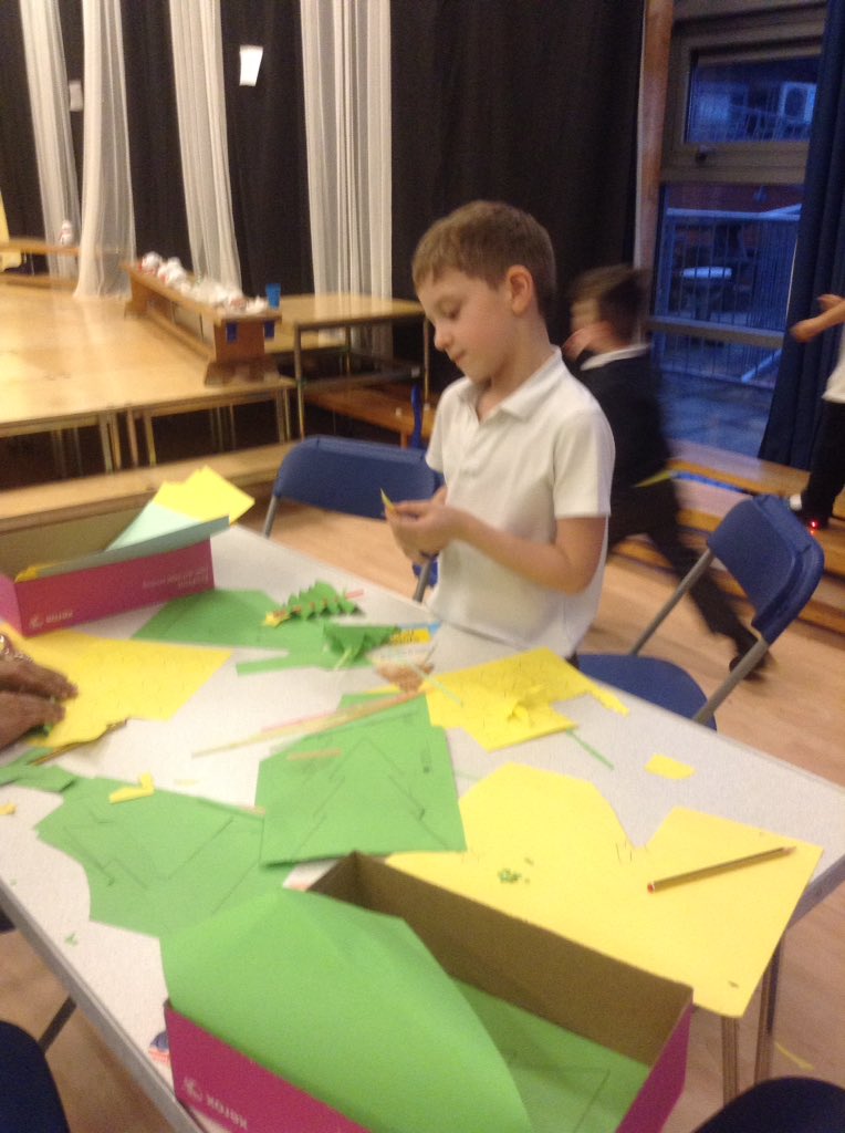 Christmas tree making #gbs4arts