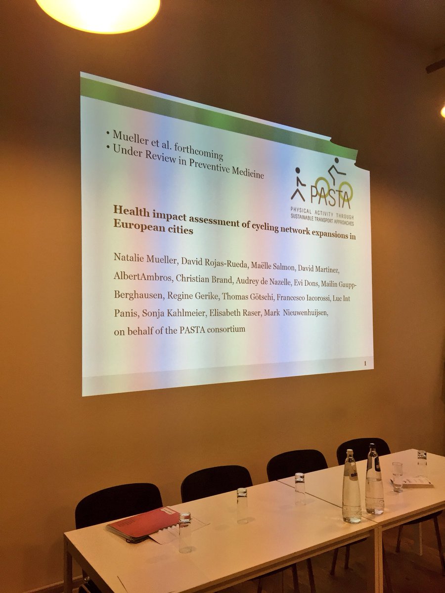 francis_rojo_'s tweet photo. We havent gone away you know.. @EUPASTA still rocking! @natim_bcn speaker at the #polis17 “health impact assessment of cycling network expansions in EU cities” https://t.co/YvygYyPkqH