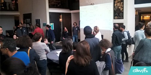 Camif_'s tweet image. #Camifathon C'est dans ce cadre inspirant que s'ouvre cette première journée de co-création entre #designers, clients, fabricants et collabor'acteurs Camif. Ensemble nous allons imaginer la maison #durable de demain... Et ça travaille dur ! 😊#innovation #upcycling #madeinFrance