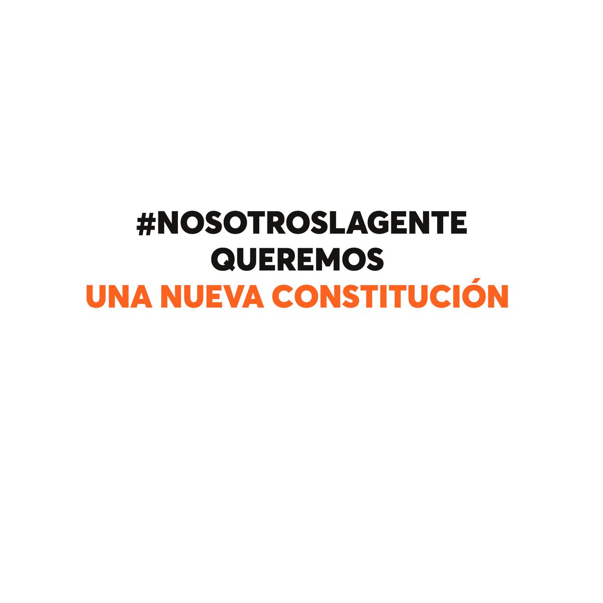 #VivaLaConstitución, siempre que sea la #ConstituciónDeLagente. Necesitamos una #NuevaConstitucion