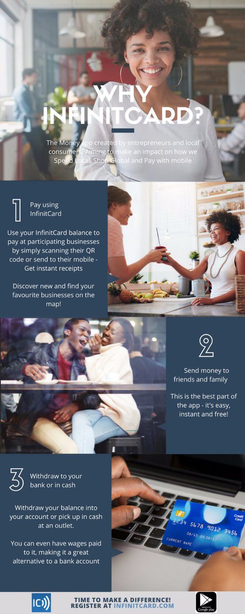 InfinitCard's tweet photo. Download our Money App today to start 
Spending Local
Shoping Global
Paying with Mobile
#Fintech #blackownedbusinesses #Mobilepayments 

https://t.co/8iOwm7tcMD

https://t.co/gM0xVFhxVs https://t.co/gu1qr5qEim