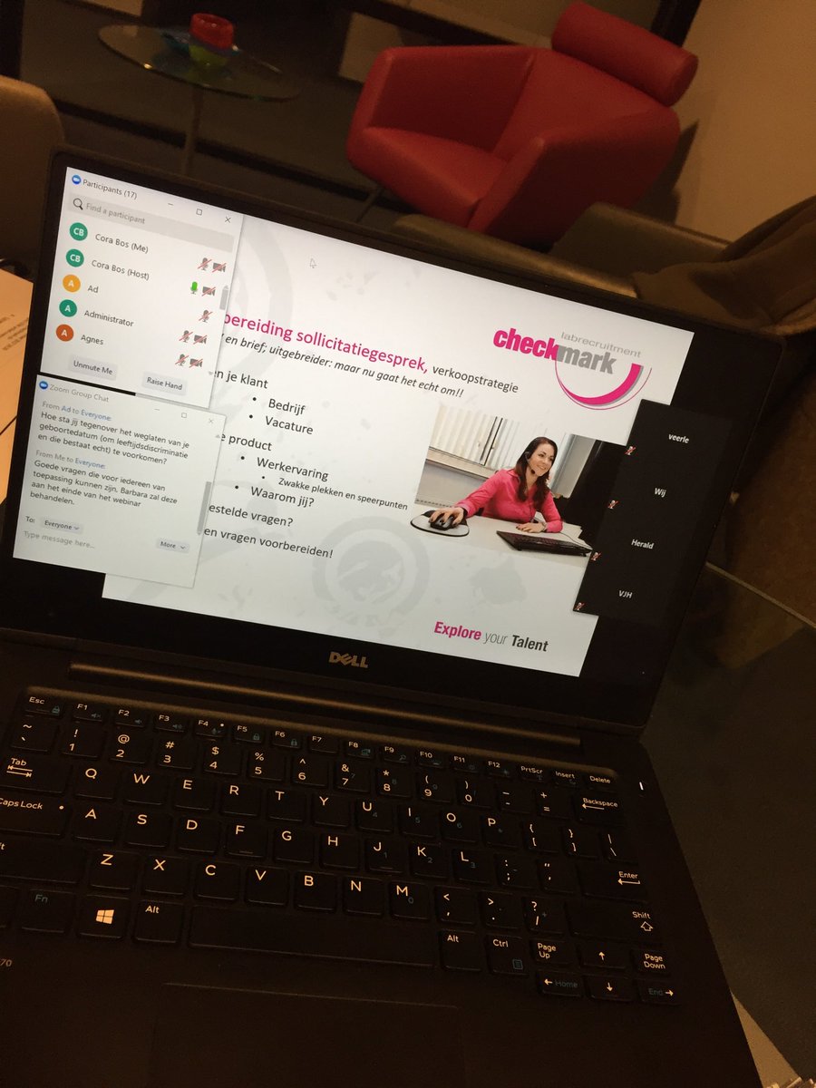 CheckMarkLab's tweet image. Webinar over solliciteren is in volle gang.  Wil jij ook dit webinar ook een keer volgen? Meld je aan via info@checkmark.nl
