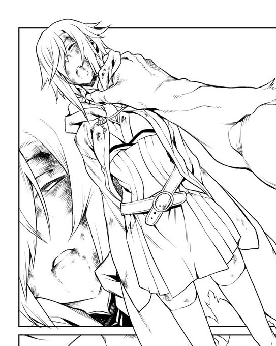 今日の進捗。というわけでボロボロになっていただいた。タッチ入れるのは楽しいけど、時間が飛ぶように消えていく。後は他のPのボロボロ具合との兼ね合いを見つつ、描きこみしていく感じかな。 