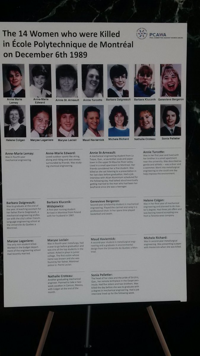 PCAWA1's tweet photo. Join us today @citymississauga Great Hall for #Dec6Vigil from 5PM. Stop by anytime to view #FragmentsofMe Exhibit https://t.co/4fPWqAE3YU