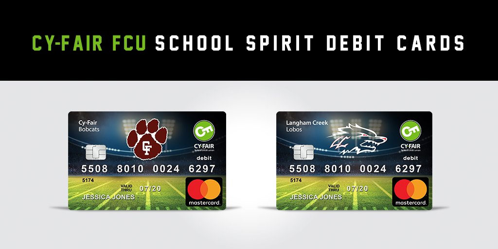 CyFairFCU's tweet image. Go cheer on @CyFair_BFND &amp;amp; @langhamcreekhs in the Regional Finals this Saturday @CyFairFCU Stadium!  Also, stop by a Cy-Fair FCU branch to find out how you can support your favorite @CyFairISD high school with CFFCU’s School Spirit Debit Cards.  goo.gl/8Psi6N