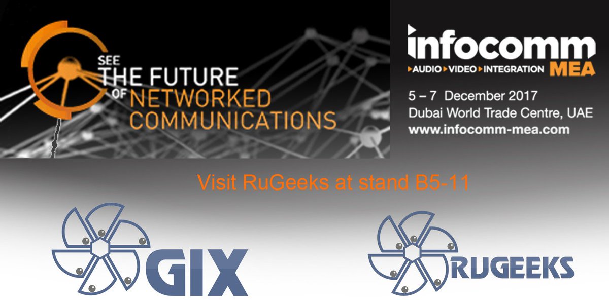 Ru_Geeks's tweet photo. Участвуете в форуме Infocomm-MEA 2017 в Дубае? 
Встретьтесь с нашим представителем или назначьте встречу. +7 903 286 9871 https://t.co/reB8R3EdpG