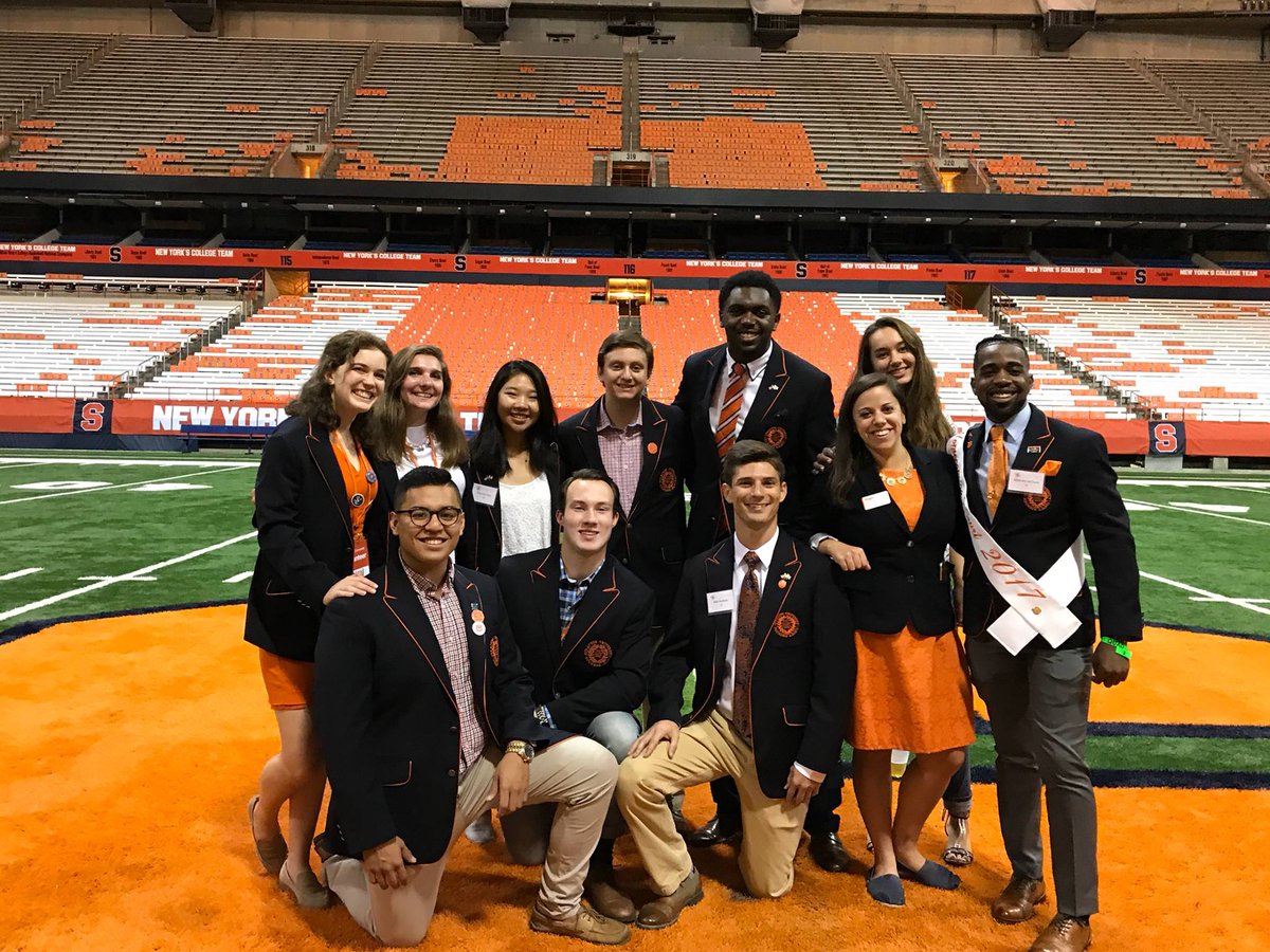 SUGenOrange's tweet photo. What does it mean to be Forever Orange? The Forever Orange Student Alumni Council is helping current students to answer that question. Read all about the newest student organization at SU! https://t.co/WOLpMzUawc https://t.co/mq2yWRKant