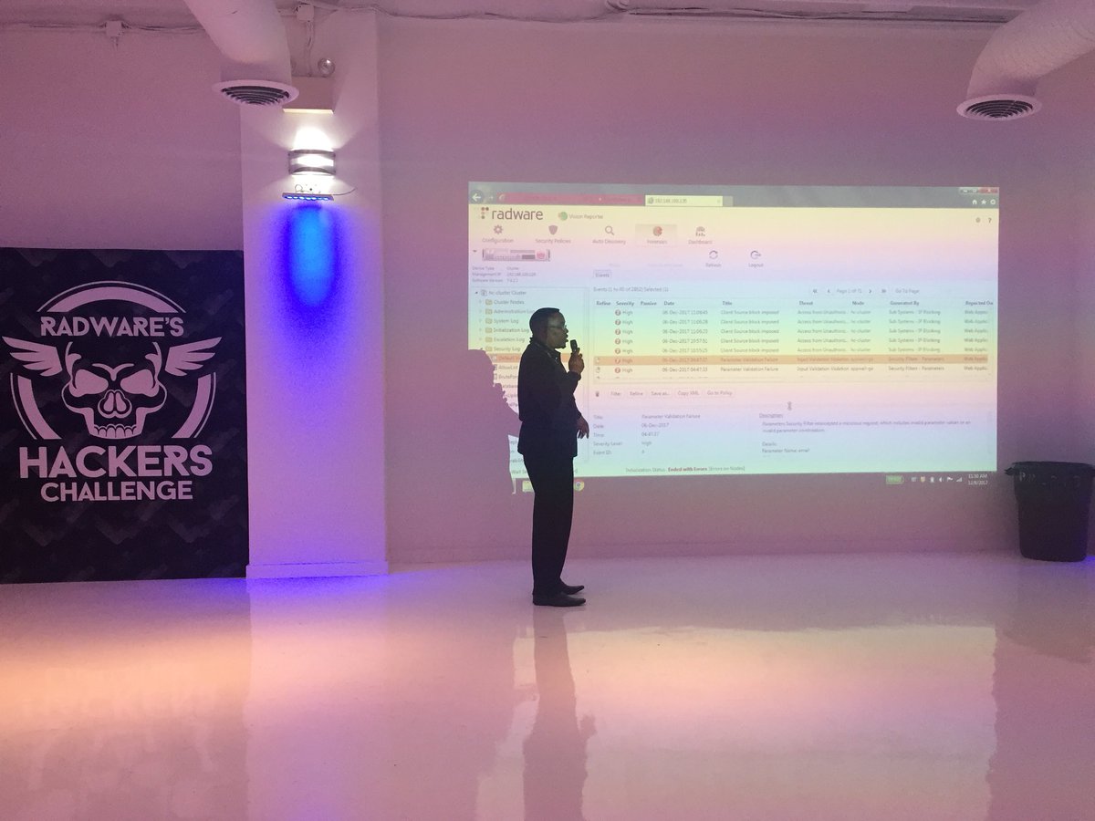 radware's tweet image. Phase 2 attacks being generated. #HackersChallenge