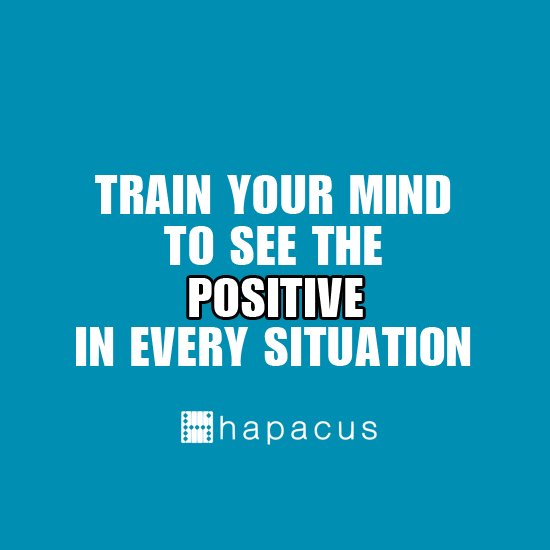 hapacusproject's tweet photo. Positivity can be taught, just like anything else. https://t.co/7amZ6qclS5