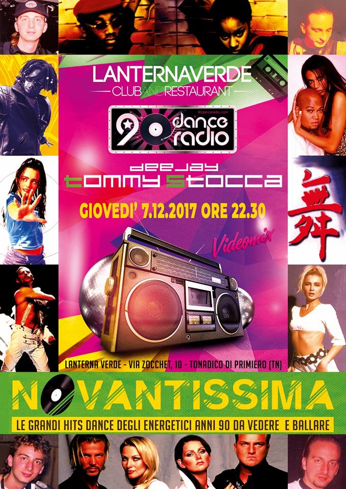 MixClub: La Dance in diretta dai Clubs e Parties d'Italia:
Giovedì 7/12 ore 22.30: Novantissima @ Lanterna Verde Club &amp; Restaurant - Tonadico di Primiero (TN)