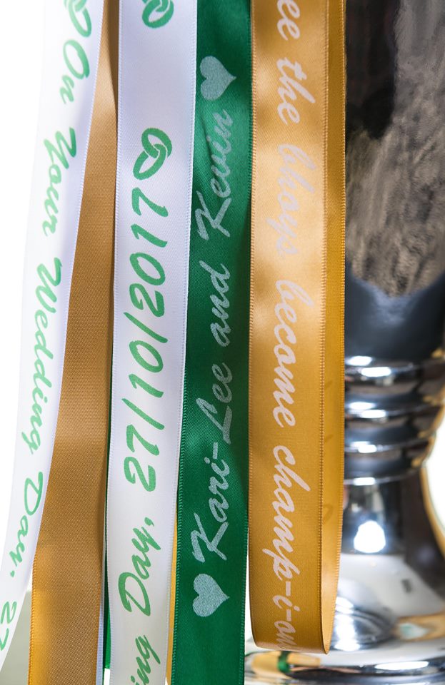 replicup's tweet image. We were delighted for one of our full sized replica Champions League trophy to find pride and place at the recent wedding @KariLeex and @Kevin_Ford1888 Ford.  You can hire the Champions league trophy for your special day or event from as little as £15ph. PM us for more details