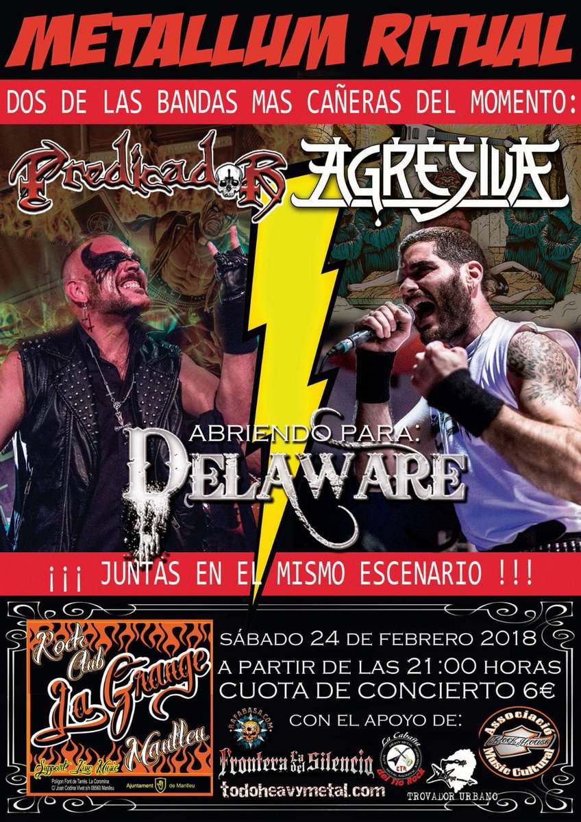 pakodelaware's tweet photo. Heyyy Familiaa, aqui teneis la primera fecha del próximo año 2018 junto a nuestros hermanos de AGRESIVA y PREDICADOR!!!! 
En breve anunciaremos dos nuevas fechas!!!! https://t.co/dnAxmsgQrj
