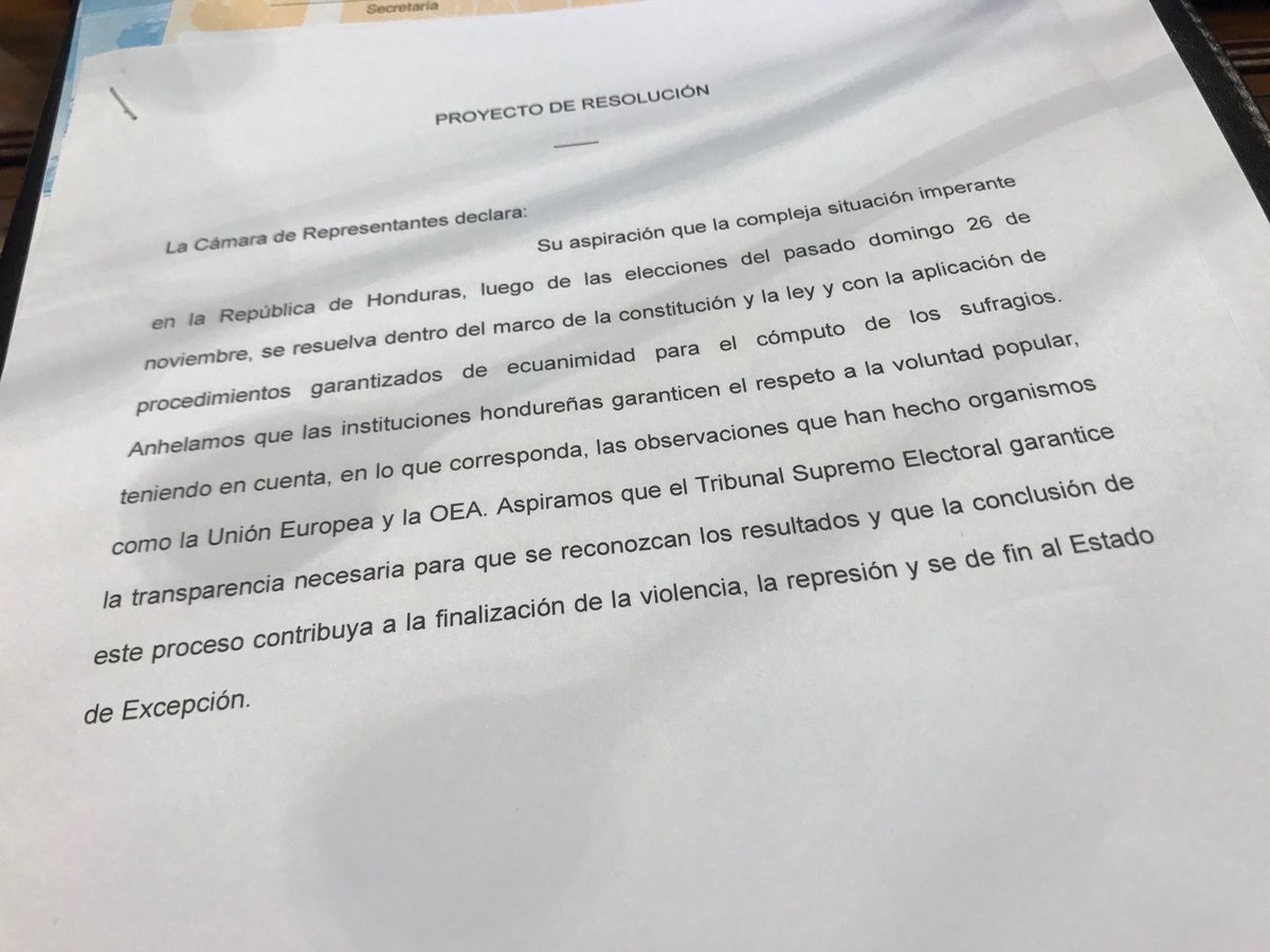AlvaroMeroni's tweet photo. Declaración por situación en Honduras https://t.co/gU0WscMJzc