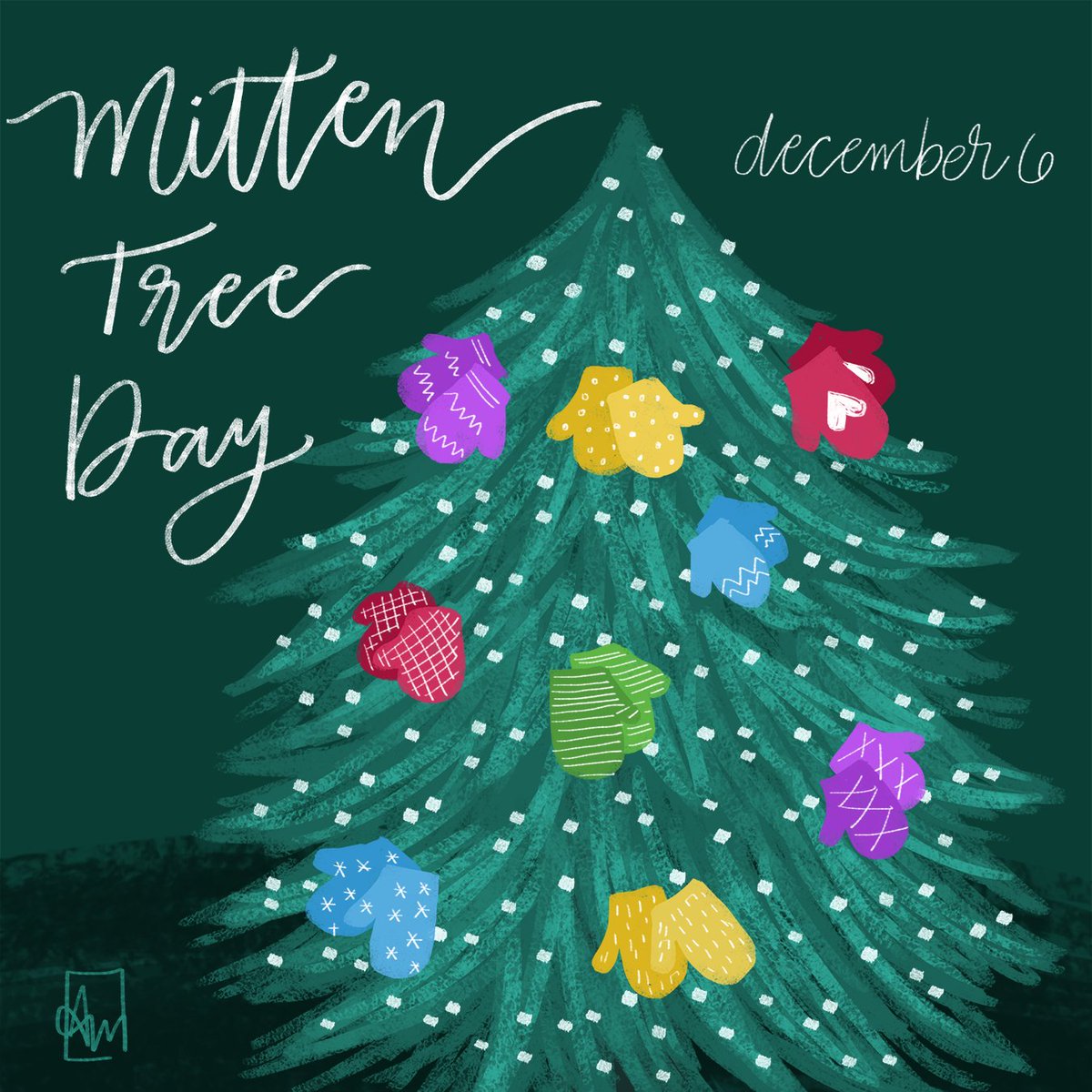 mck_alice's tweet photo. Today's holiday is based on Candace Christiansen's children's book, Mitten Tree. Celebrate by reading the book, or donating mittens to those in need.
#StrangeDaysIndeed 168/365
#MittenTreeDay #TheMittenTree #Mitten #illustration #design #lettering #typography https://t.co/6NLlntOKS6