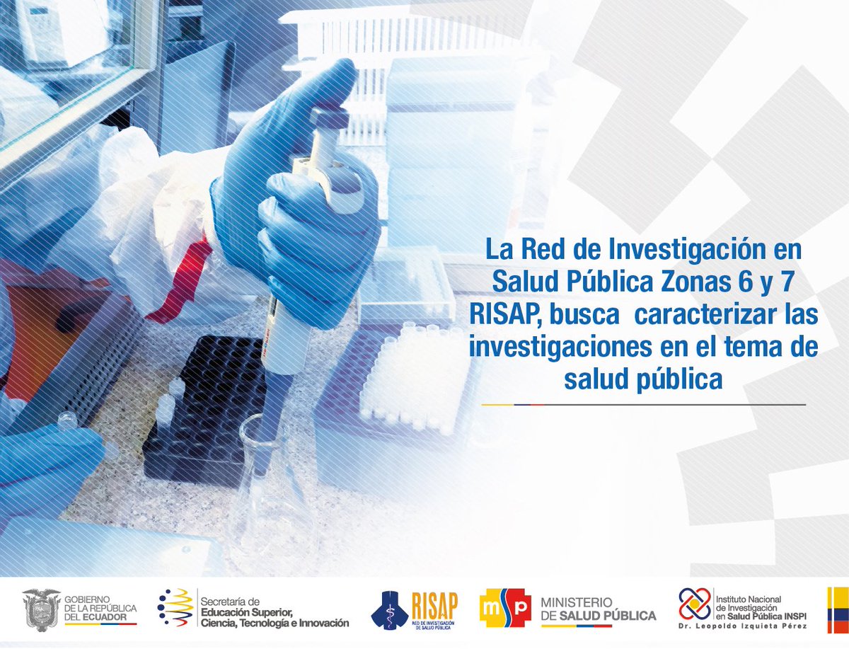 INSPI_ECUADOR's tweet photo. La Red de Investigación en Salud Pública #RISAP busca que las investigaciones sean algo característico dentro de las acciones de salud pública. https://t.co/W79pKBnzJ2