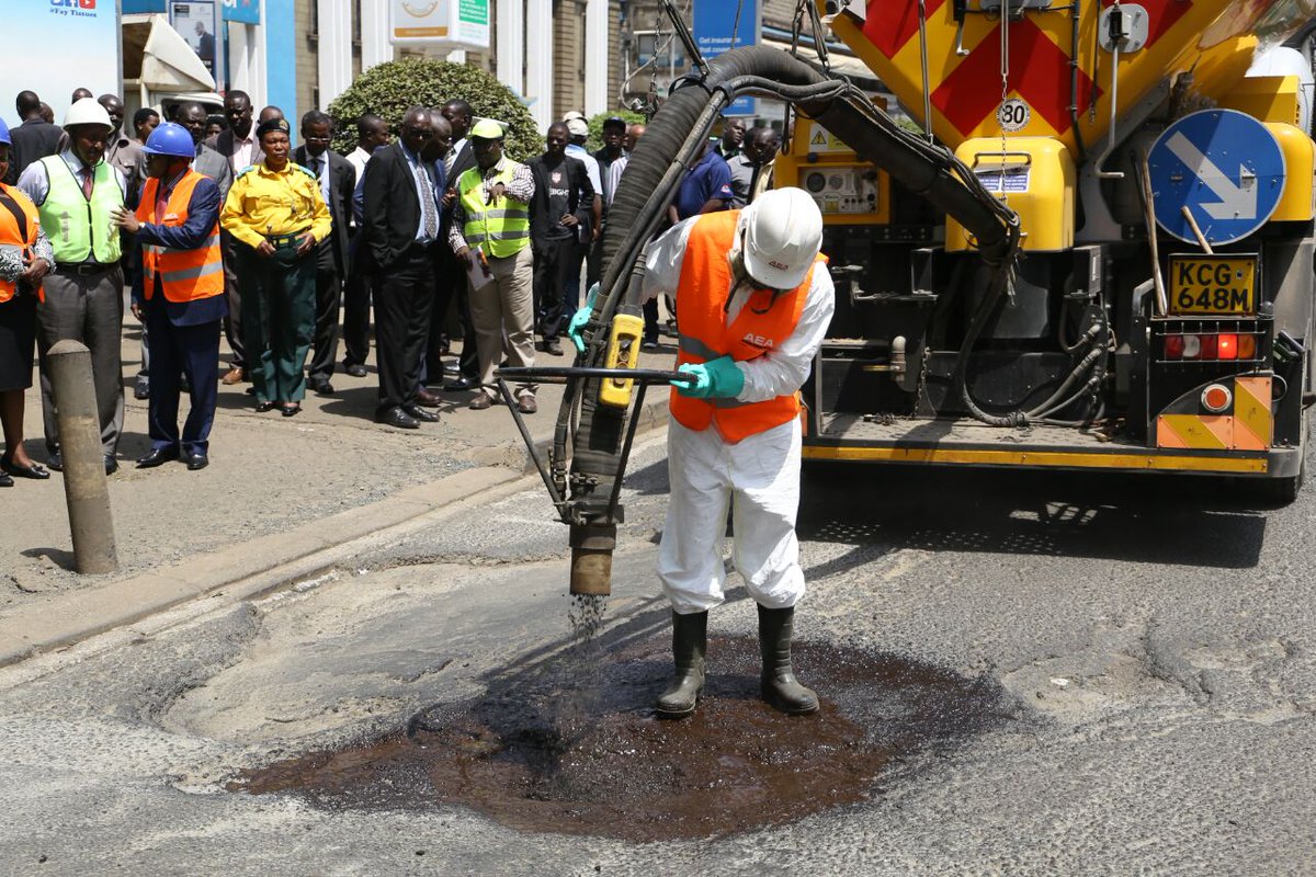 Features of Giant Pothole Patching Machine Unveiled in Kenya