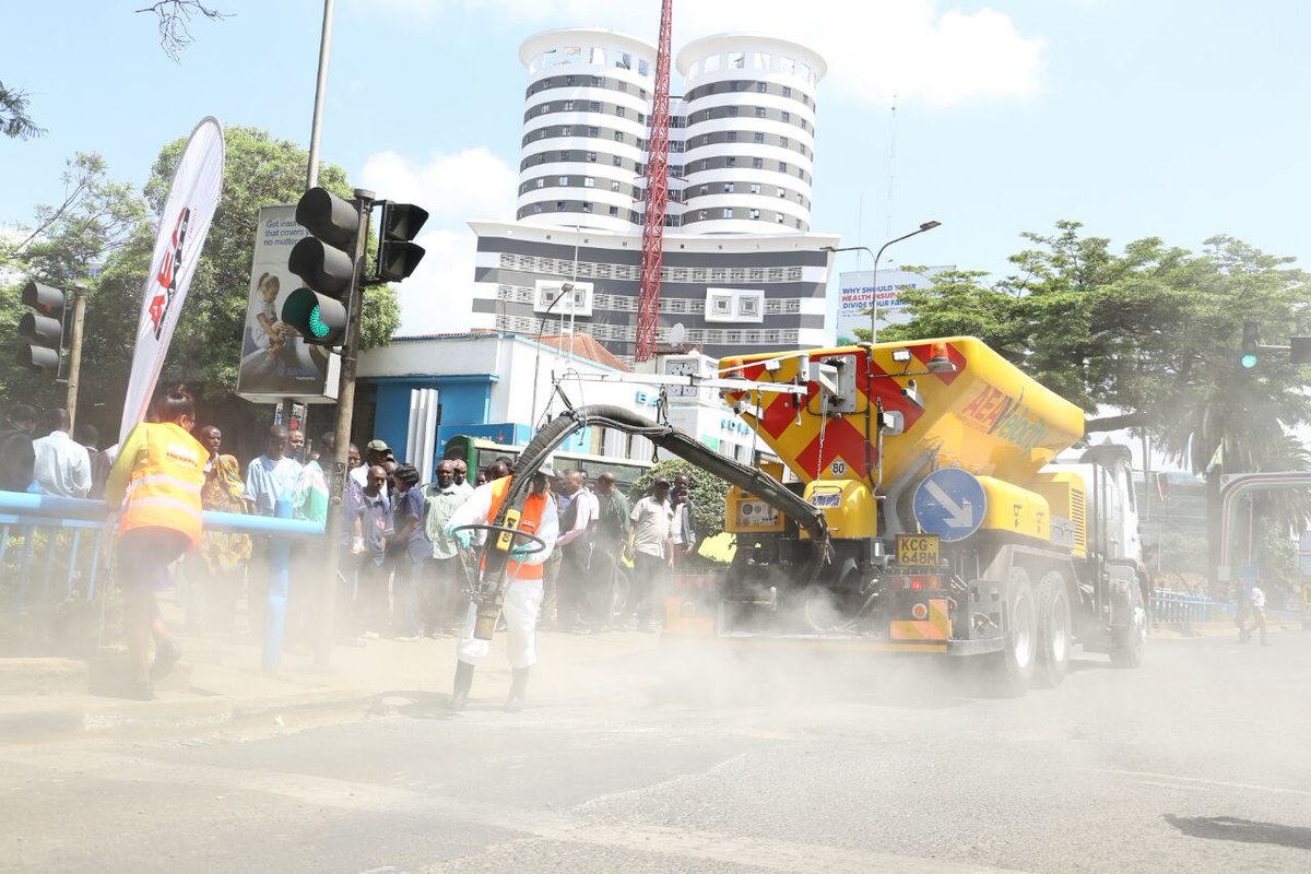 Features of Giant Pothole Patching Machine Unveiled in Kenya