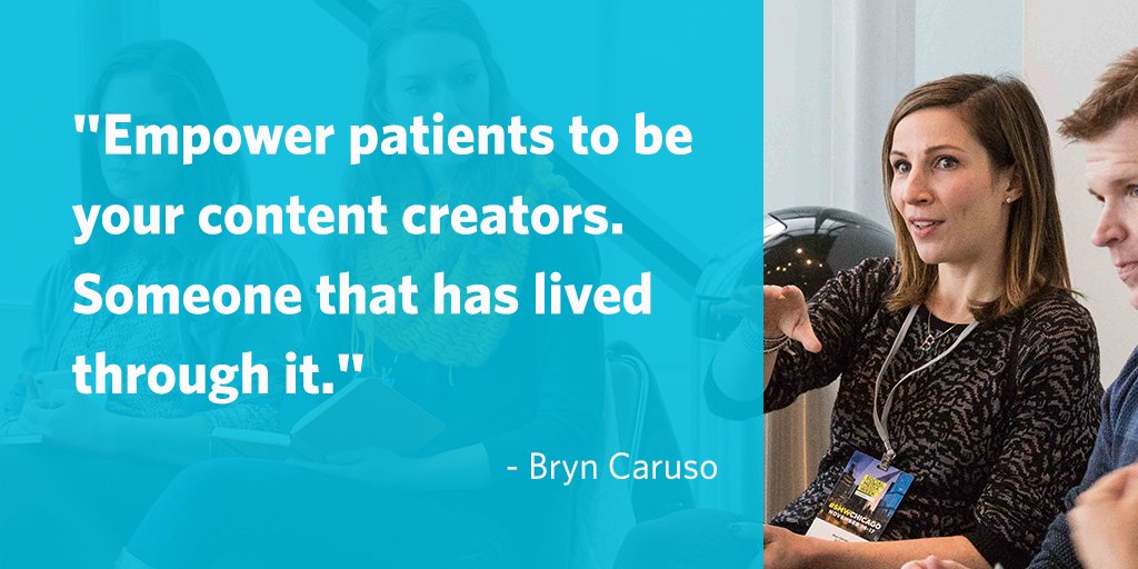 Our #WednesdayWisdom is from our VP of Sales &amp; Customer Success <a href="/BrynSanders2017/">Bryn Caruso</a>, discussing pharma #influencermarketing at <a href="/SMWchicago/">Follow @socialmediaweek</a>!