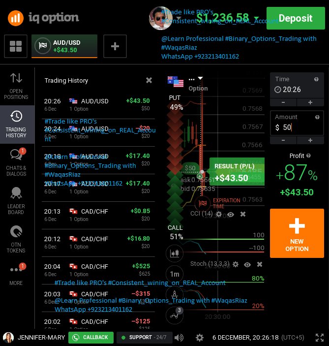 WaqasRiazPk's tweet image. #Trade like PRO&apos;s #Consistent_wining_on_REAL_Account

@Learn Professional #Binary_Options_Trading with #WaqasRiaz
WhatsApp +923213401162