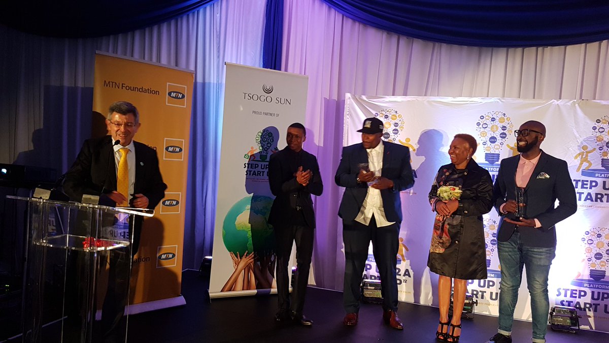 mcleansibanda's tweet photo. @InnovHub congratulates @BulelaniBala for winning #StepUpAwards2017 Ambassador award and @djsbu for #Trailblazer of the Year @primestarsSA https://t.co/pimevnsyGW