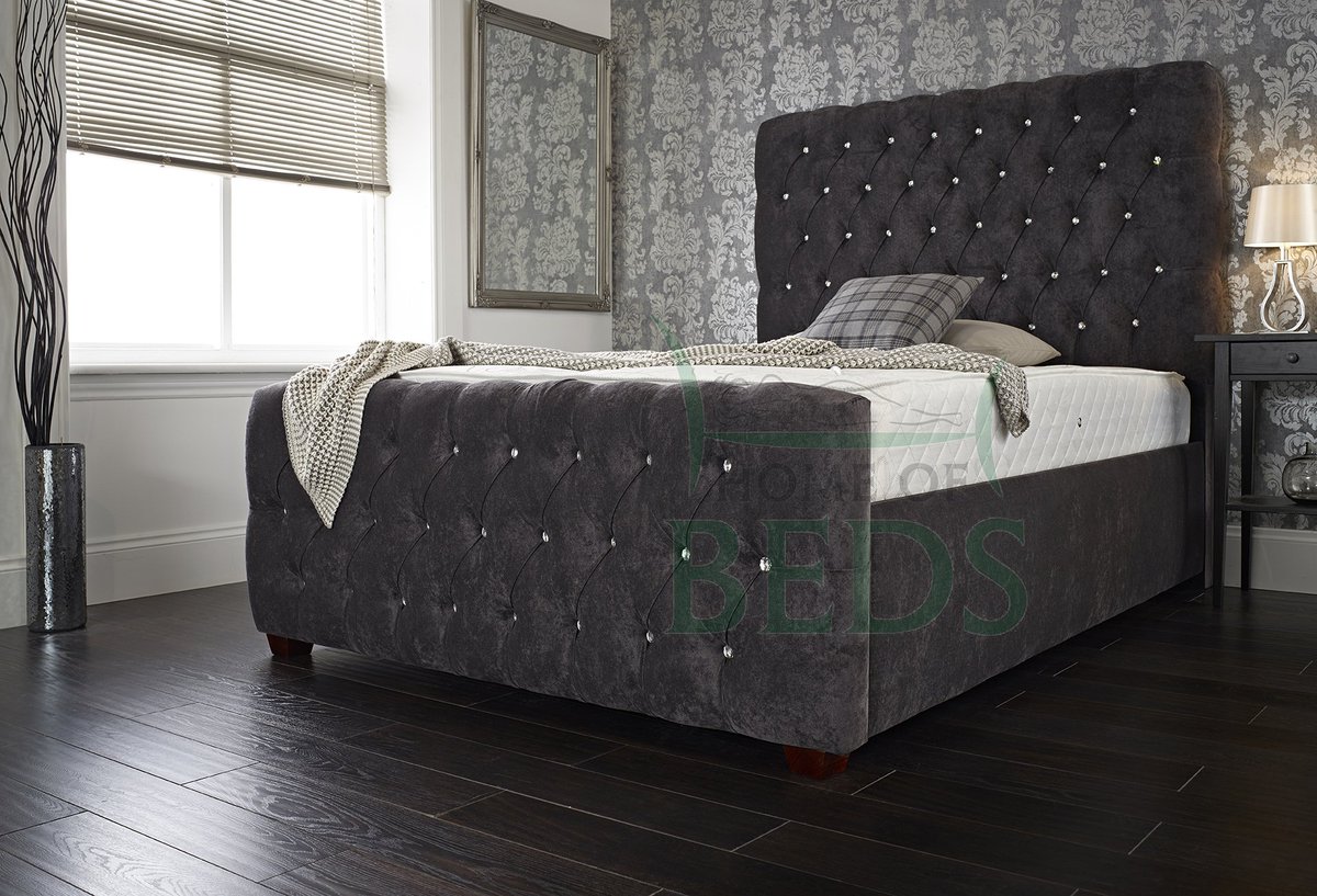 Save extra money <a href="/SDMFurnitureUK/">Sweet Dream Makers</a> on the Victoria fabric bed that is available in many soft velvet fabric colours to suit any bedroom. now added to our winter sale with guaranteed Christmas Delivery. Available in 4ft small double, 4ft6 double, 5ft kingsize and 6ft super kingsize.