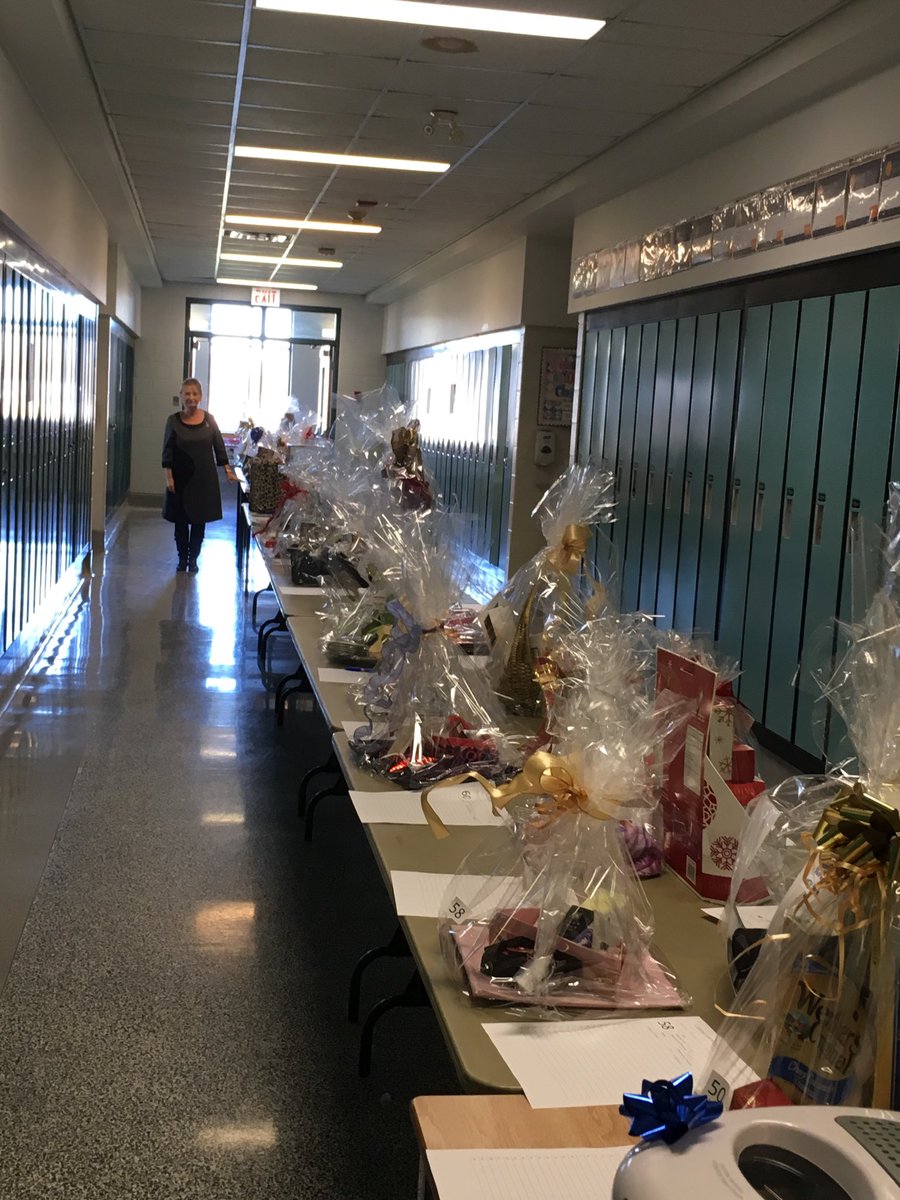 CindyPaskey's tweet photo. Silent auction is in full swing this week at Lifetime Learning Centre! Shirley Jeffery and amazing team assembled 98 stunning gift baskets full of prizes! Proceeds help #MakeChangeForChildren #WinterWarmth @efnniagara https://t.co/4y74vpONxJ