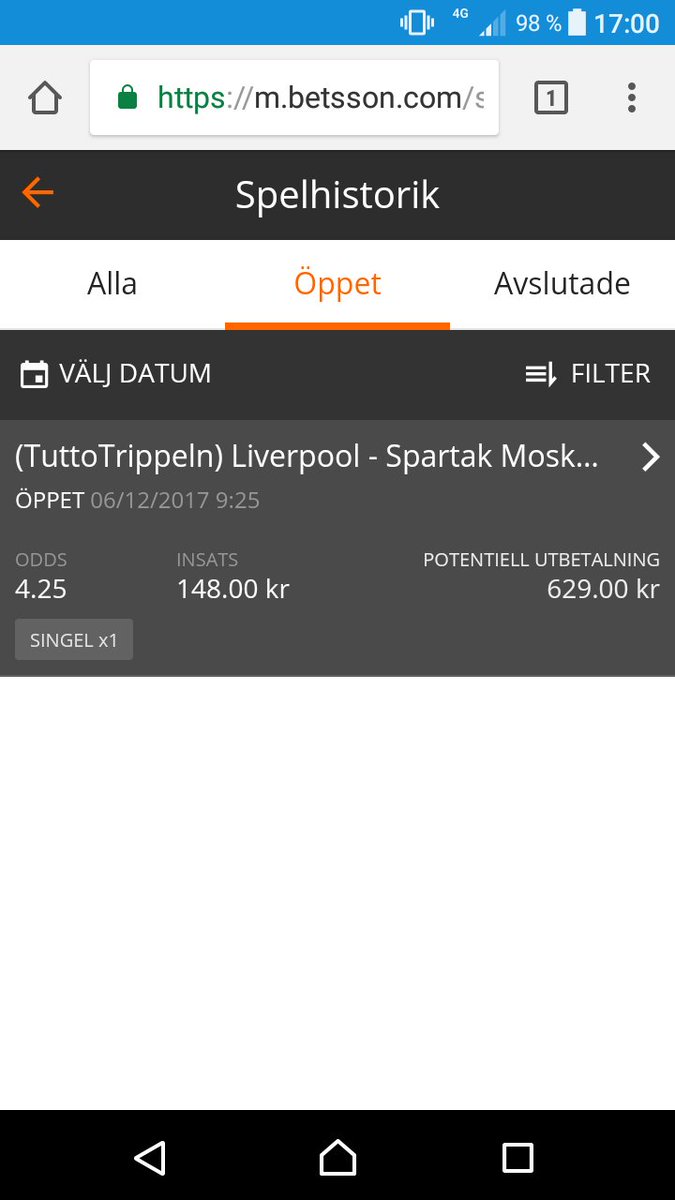 Jobbar in den på Oscars. #tuttotrippeln