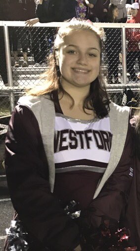 Congrats to Freshman, Izzy Fantini, for receiving the Team MVP award for the 2017 fall cheerleading season! #wacheer #gogreyghosts