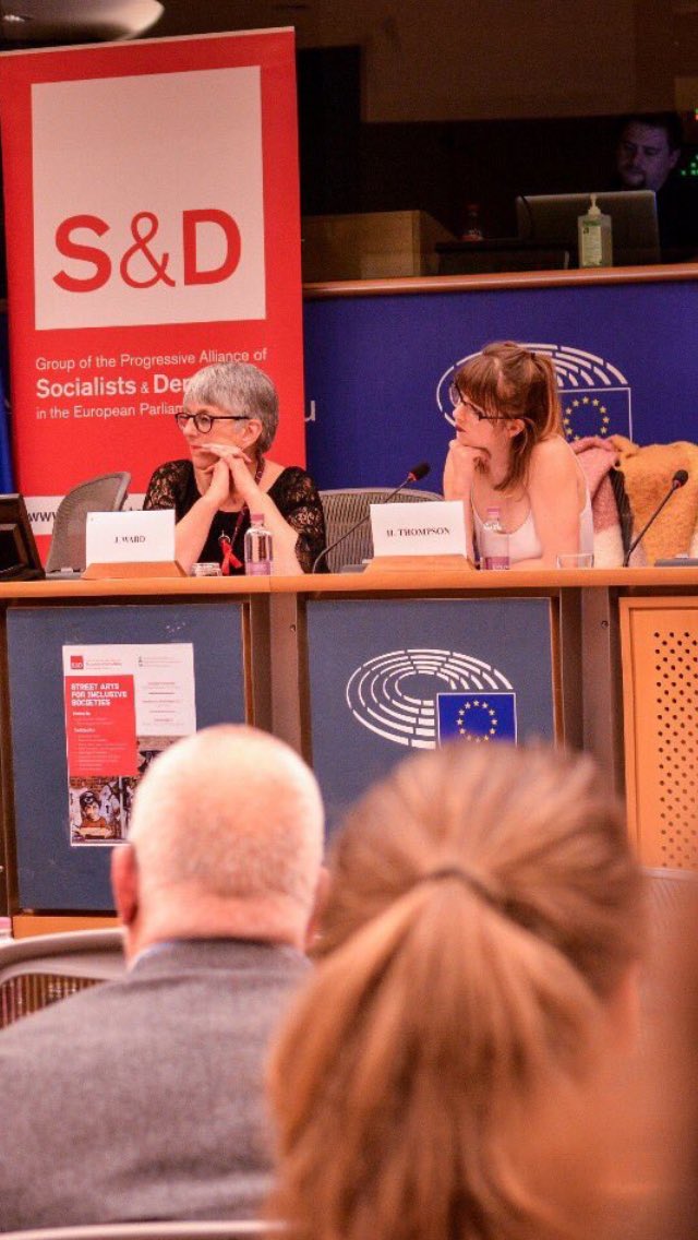 YourPetMouse's tweet photo. With the most inspirational woman in my life @julie4nw at the conference on street arts for inclusive societies. #politics #culture #arts https://t.co/USI2xeh3gx