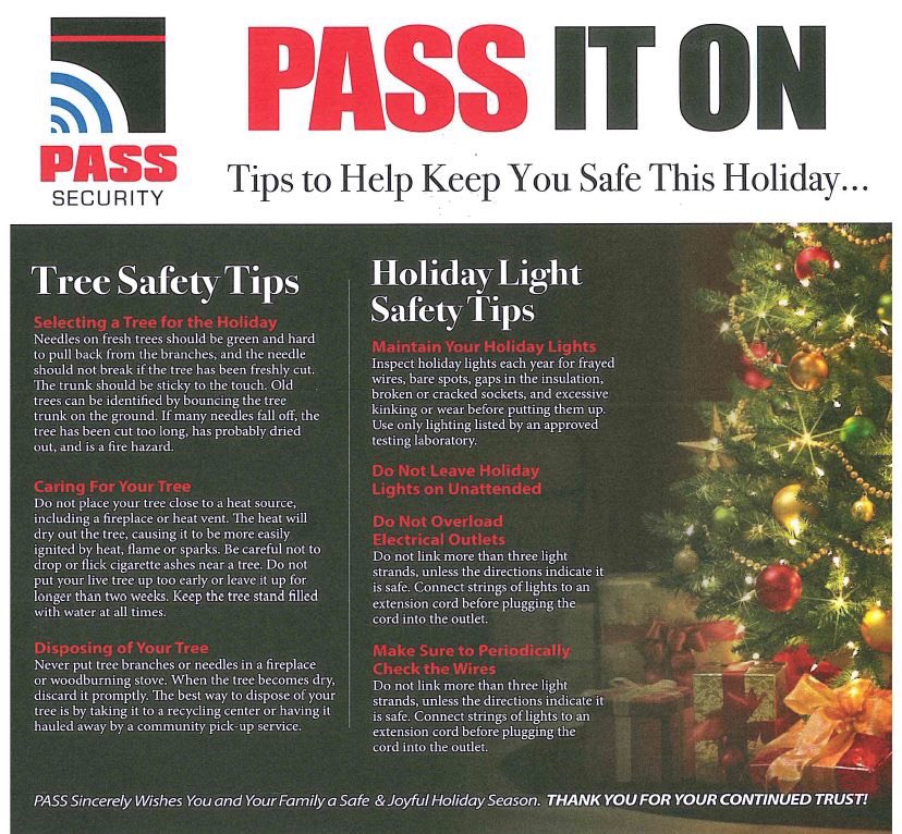 Axis_LuxeApts's tweet photo. Just a friendly reminder on how to keep yourself safe for the Holiday season! #PassSecurity https://t.co/jtaFkDZNlq