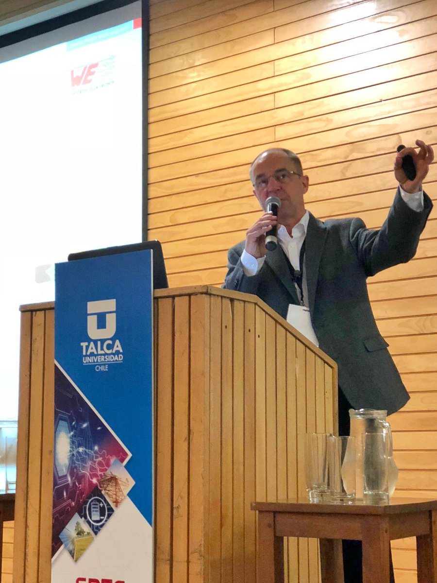 we_online's tweet photo. At the moment, our customers can immerse in the product world of @we_online at #SPEC2017 in Chile. Today, Alexander Gerfer, CTO of the #WE_eiSos Group, told the inside story of "Magnetics in the digital world - the untold or forgotten facts" in his instructive #keynote! @UTalca https://t.co/xHihceH3fm
