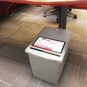 GAPROSHRED's tweet image. Small, mobile and easy-to-use, PDCs conveniently fit under desks, allowing for immediate disposal and enhanced security. PDCs are also ideal for home-based employees needing a convenient document security system. #Proshred #Security #Papershredding #Atlanta