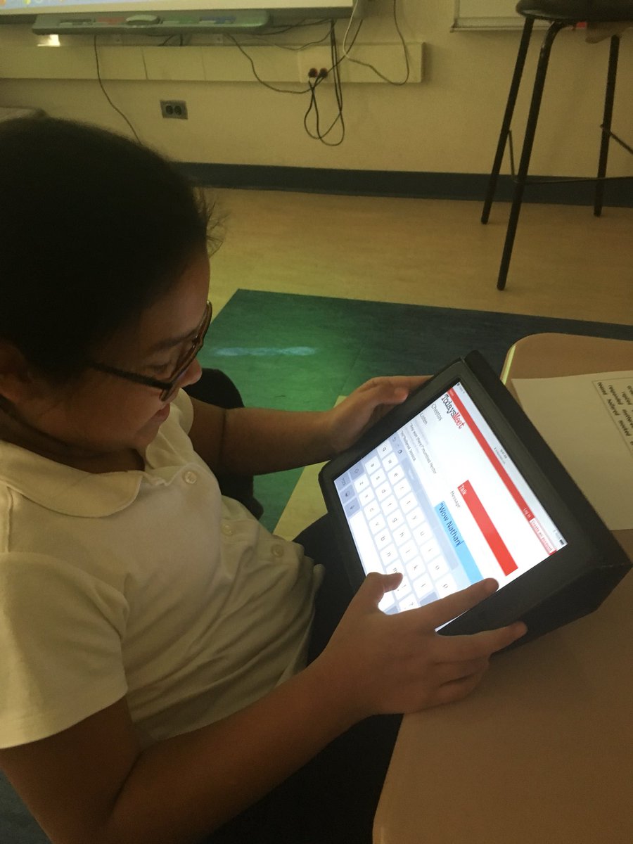 alliestaj's tweet photo. Students using @TodaysMeet to practice writing dialogue and develop their conversational skills. #d83shines #RoyBulls #roypride https://t.co/ZXxkoA32Fc
