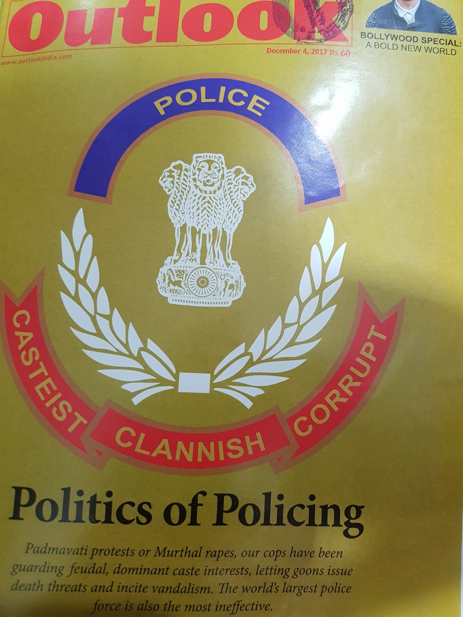 TheAmarAmbani's tweet photo. Don't think u understand the complexity of our nation @Outlookindia .Bashing the Indian police force @MumbaiPolice @Uppolice @DelhiPolice is easy &amp; convenient option. Within limitations, they do a great job. Don't think any other country with this diverse population can manage https://t.co/8pUsn3dBDp